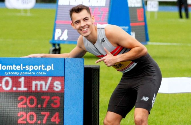 Mistrz Polski w biegu na 200 m - Łukasz Żok