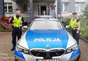 Policjanci konwojowali 1,5 roczne dziecko do szpitala