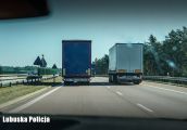 Do kontroli ciężarówek wykorzystują drona
