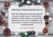 Zapraszają na jarmark przedświąteczny