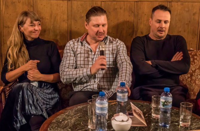 Od lewej: Agata Pruchniewska, Andrzej Nejman i Paweł Małaszyński
