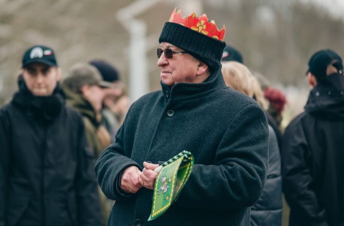 Augustyn Wiernicki podczas ubiegłorocznego Orszaku Trzech Króli