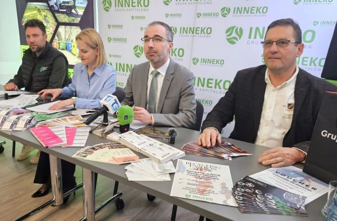 Od lewej M. Hryckiewicz, I. Olek, Ł. Marcinkiewicz i W. Rój