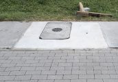 Garby znikają, ale przy szpitalu wciąż niebezpiecznie