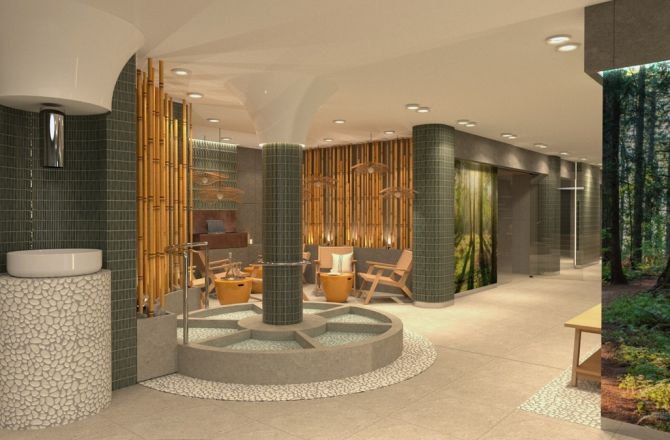 Nowoczesna strefa saun na Słowiance