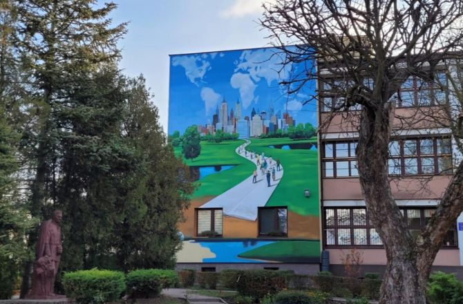 Zwycięski mural z Kielc