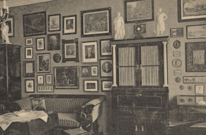 Stworzył bogaty zbiór dzieł sztuki, grafik i pamiątek