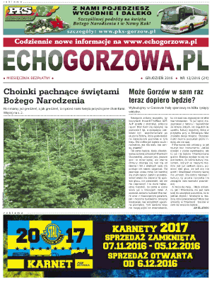 ECHO Gorzowa, grudzien 2016
